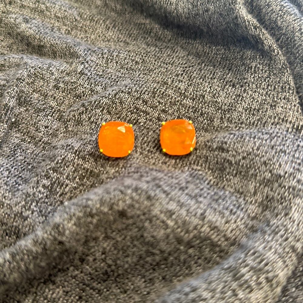 Kate Spade Large Orange Earring Studs